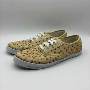 THE Bradford Exchange I Love Golden Retrievers Novelty Print Sneakers Size 10